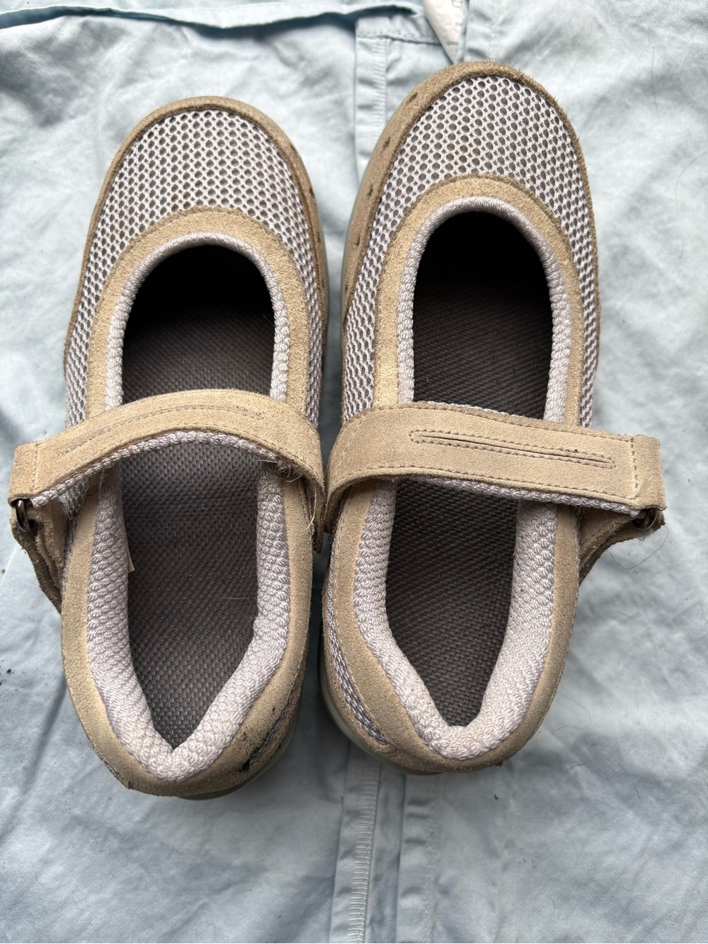 Orthofeet flats, size 5 (wide) with velcro